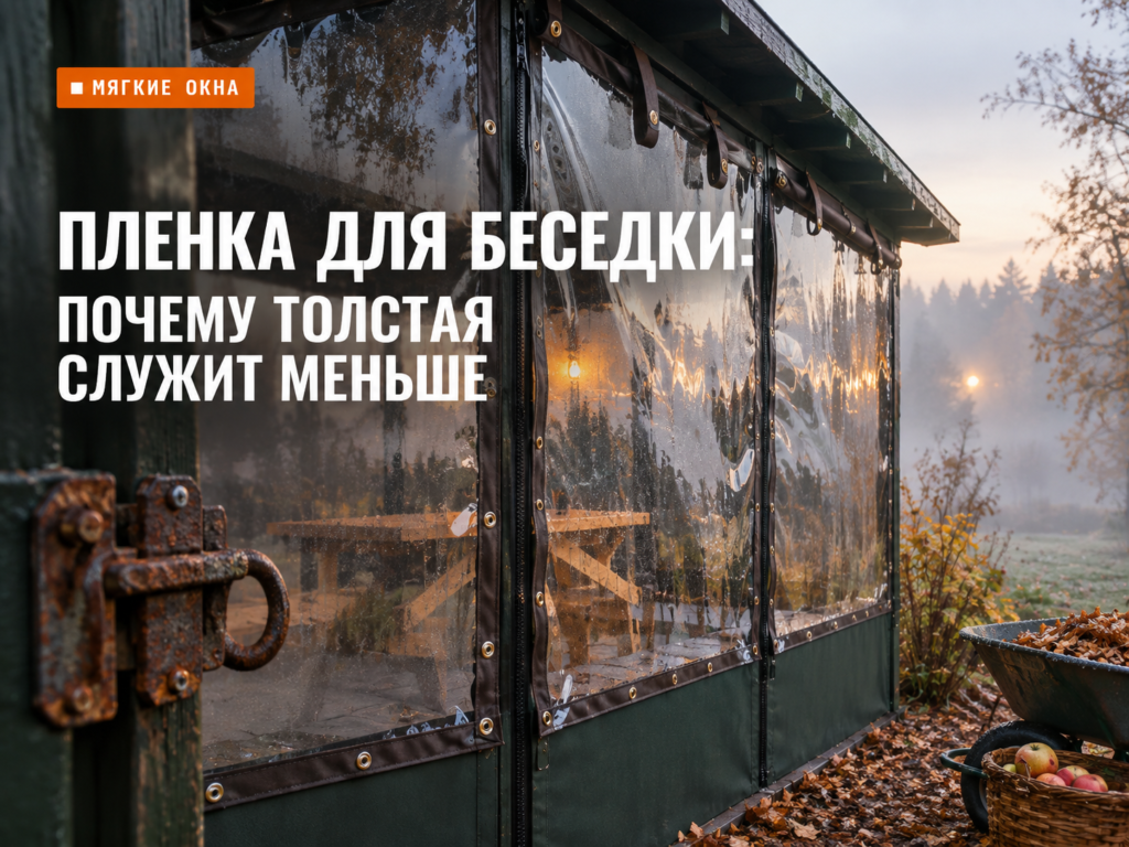 Пленка 700 мкм для беседки, более практичная замена 1000 мкм