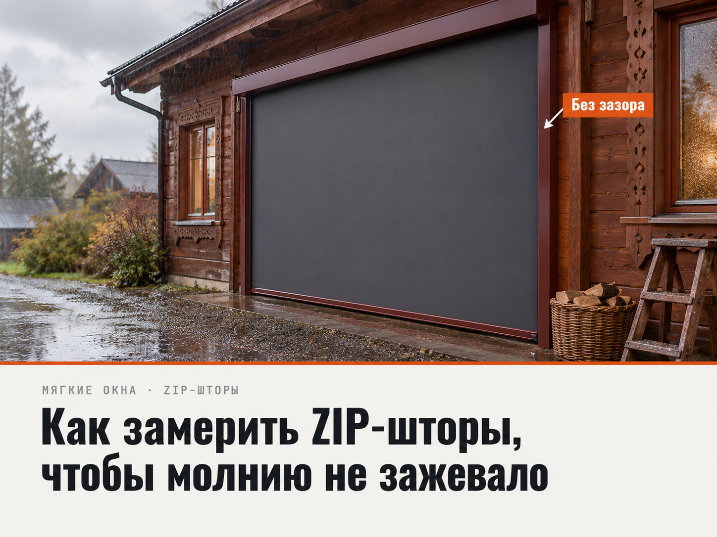 ZIP шторы для террасы: как замер направляющих влияет на цену и результат