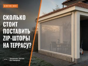 ZIP-шторы для террасы с указанием цены и монтажа